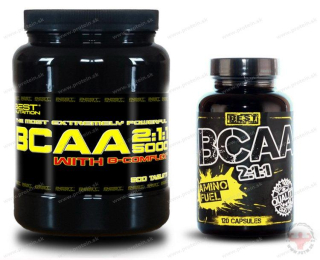 BCAA 5000 (500tbl) + BCAA 2:1:1 (120kps) Zadarmo - Best Nutrition