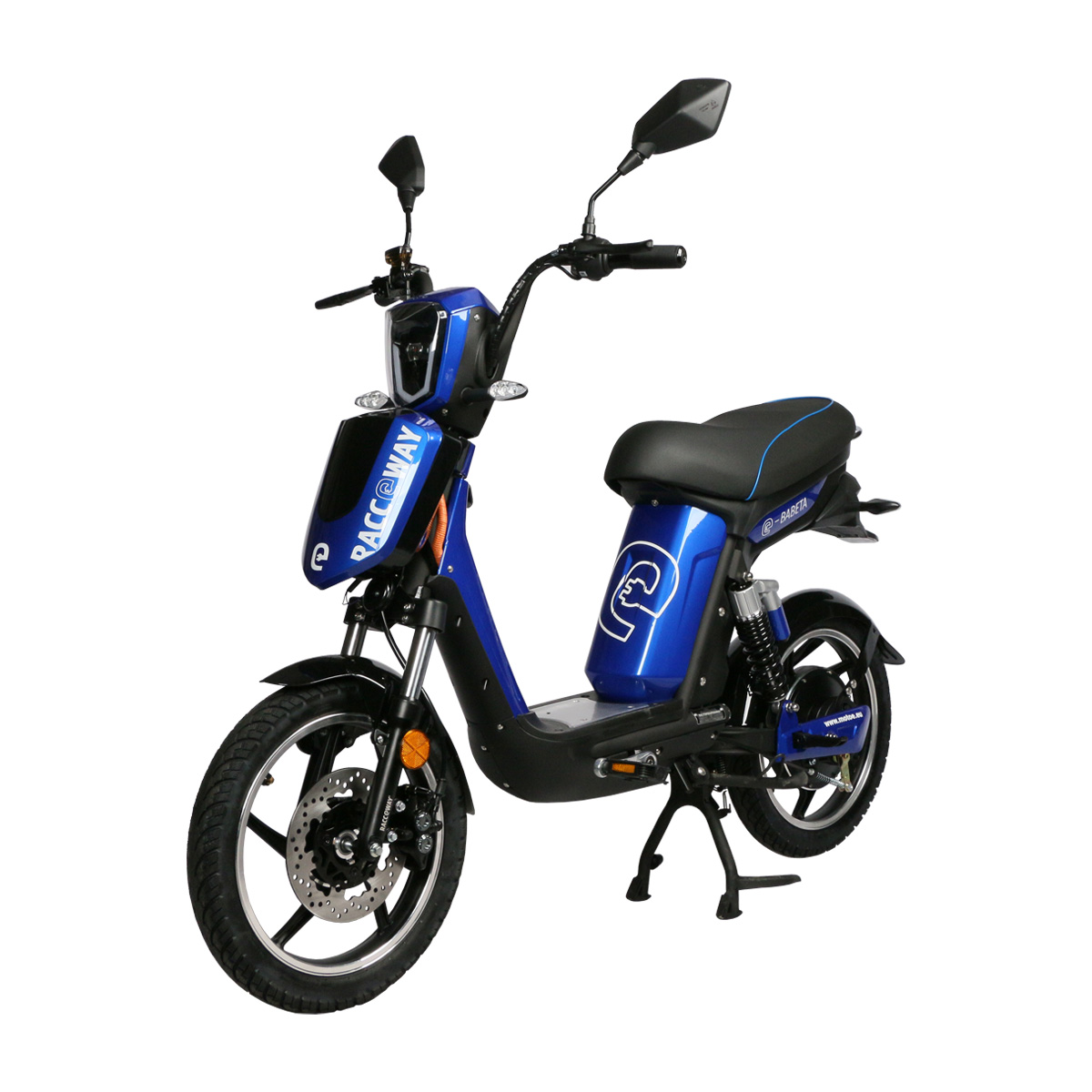 Elektrický motocykel RACCEWAY E-BABETA, modrý-lesklý