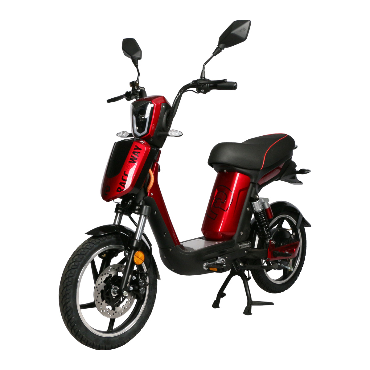 Elektrický motocykel RACCEWAY E-BABETA, vínový-metalíza