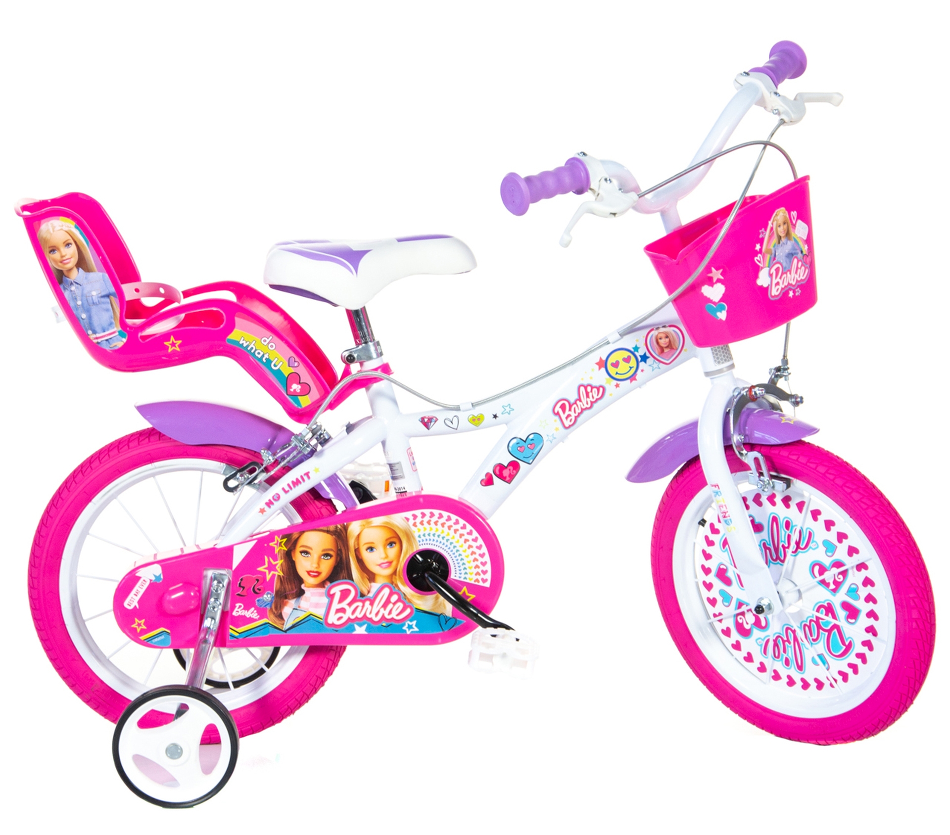 Dino bikes BARBIE 14" - dievčenský bicykel